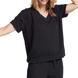Yummie V-Neck 3/4 Sleeve Lounge Tee